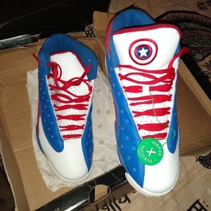 Retro13 Captain America Air Jordans Mens Size 10